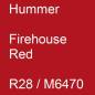 Preview: Hummer, Firehouse Red, R28 / M6470.